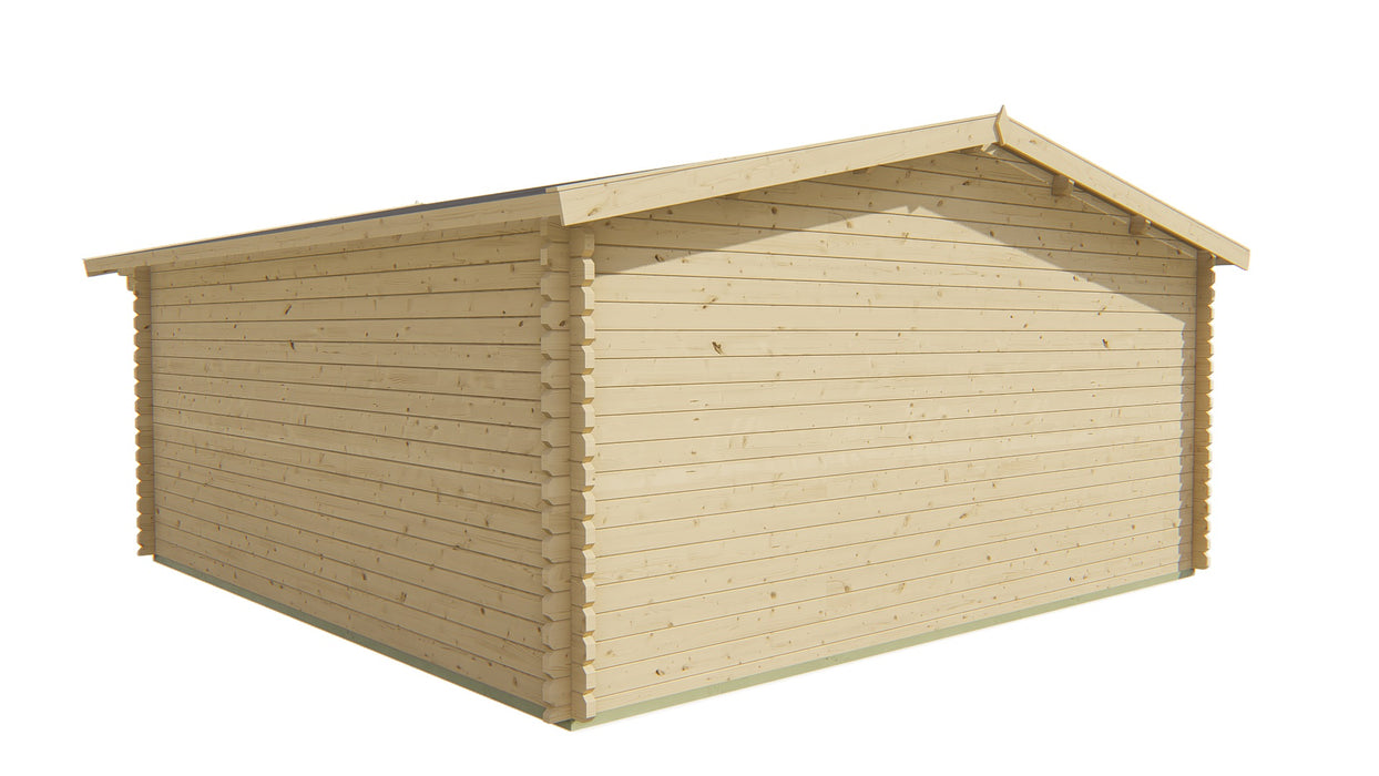 Blokhut - Tuinhuis Hendrick | 44 mm | vuren grijs geïmpregneerd