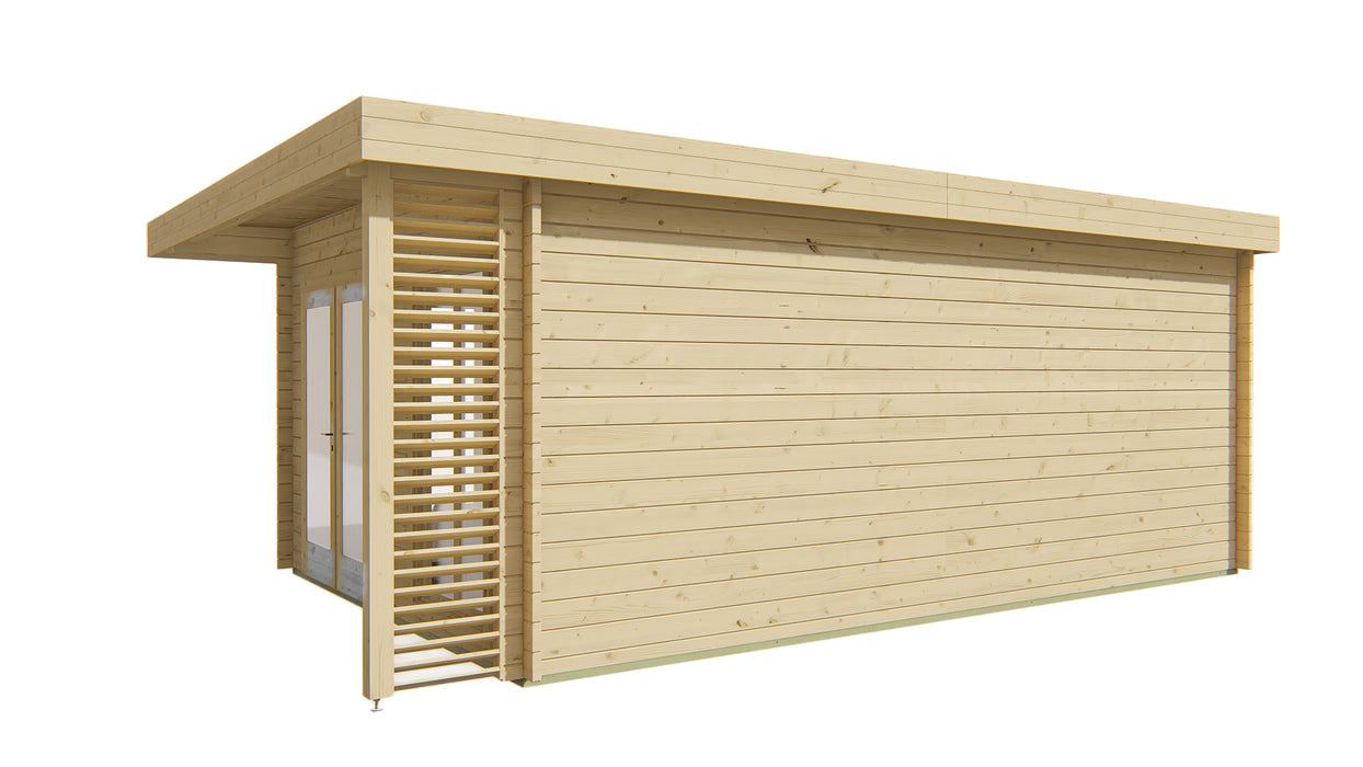 Blokhut - Tuinhuis Hildegard | 44 mm | vuren Red Class Wood geïmpregneerd