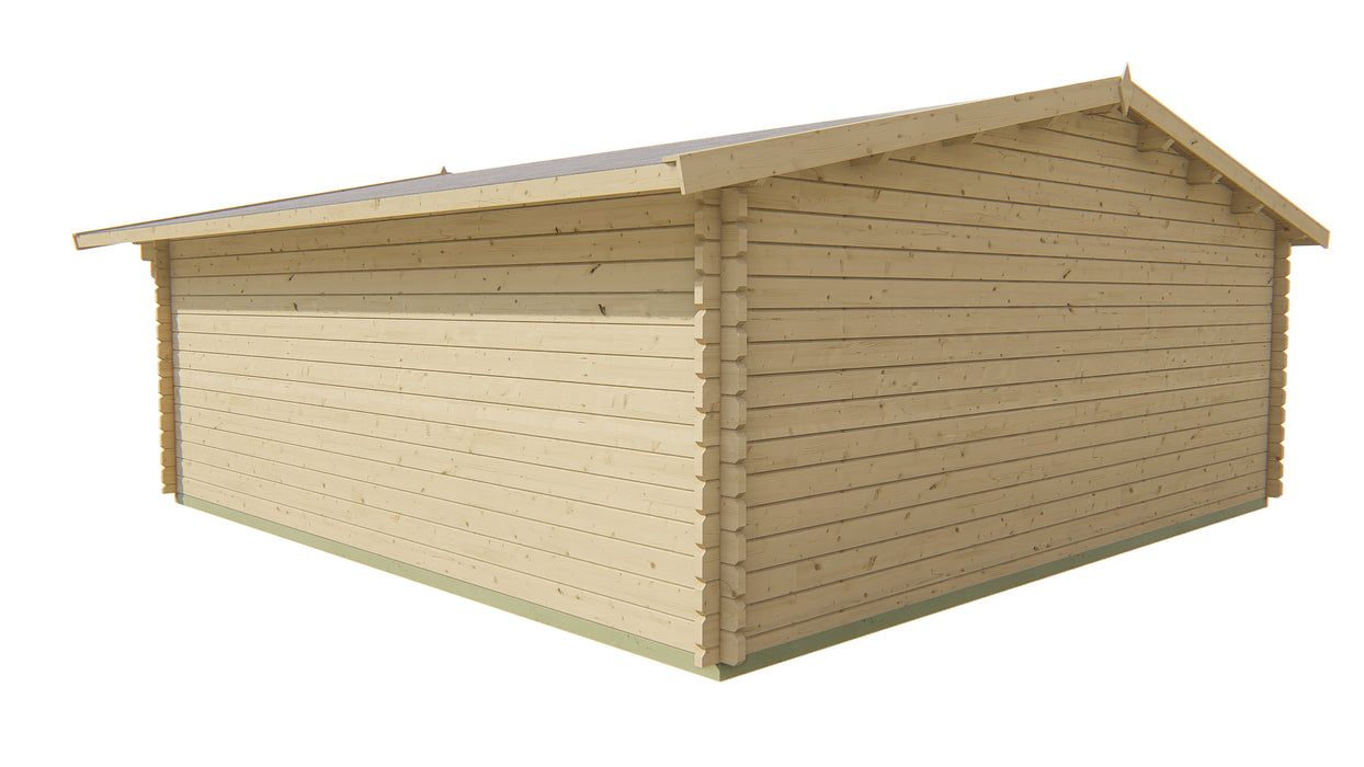 Blokhut - Tuinhuis Helle | 44 mm | vuren honinggeel geïmpregneerd