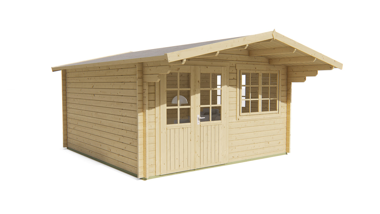Blokhut - Tuinhuis Inge | 44 mm | vuren onbehandeld