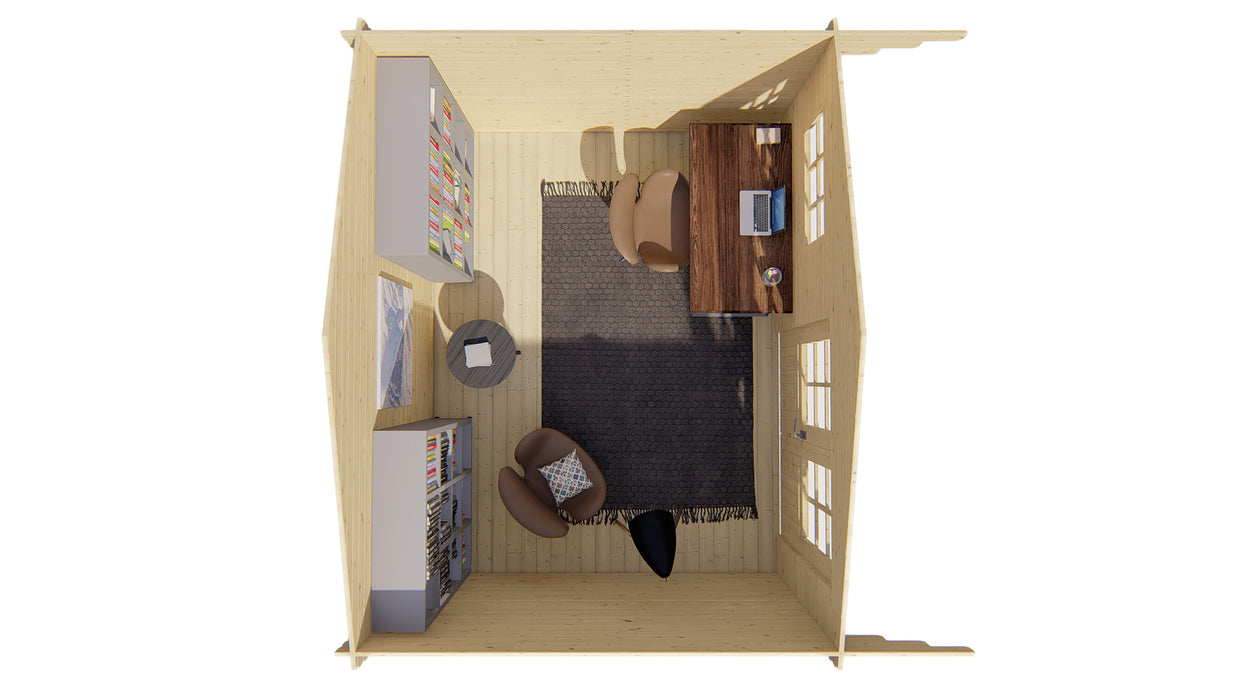 Blokhut - Tuinhuis Ingmar | 28 mm | vuren Red Class Wood geïmpregneerd