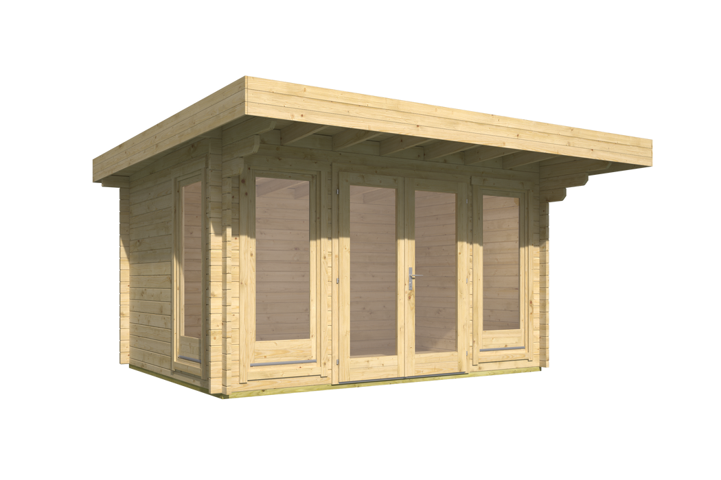 Blokhut - Tuinhuis James | 44 mm | vuren Red Class Wood geïmpregneerd