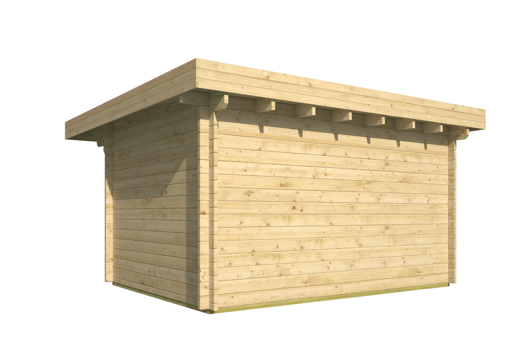 Blokhut - Tuinhuis James | 44 mm | vuren Red Class Wood geïmpregneerd