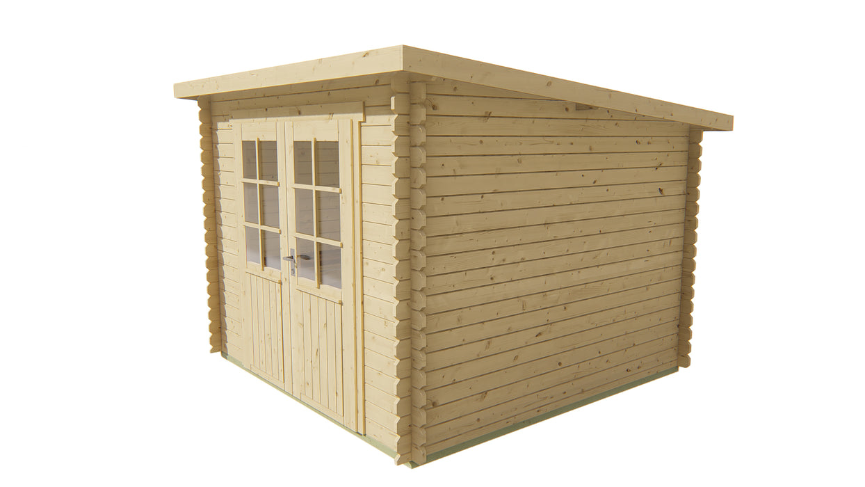 Blokhut - Tuinhuis Jörgen | 28 mm | vuren Red Class Wood geïmpregneerd