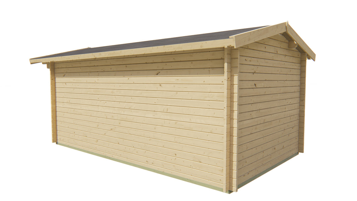 Blokhut - Tuinhuis Julia | 40 mm | vuren bruin geïmpregneerd