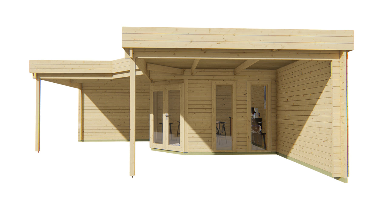 Blokhut - Tuinhuis Jutka | 44 mm | vuren onbehandeld