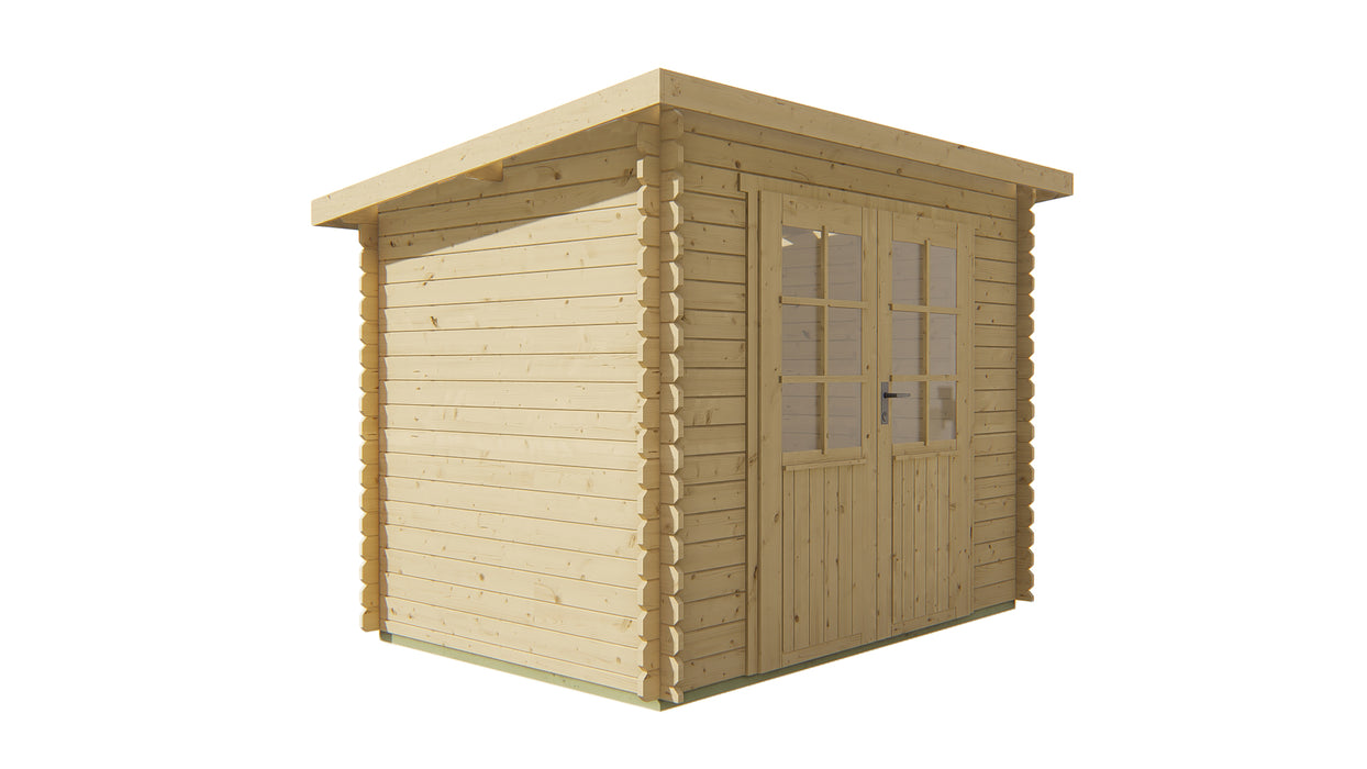 Blokhut - Tuinhuis Kris | 28 mm | vuren Red Class Wood geïmpregneerd
