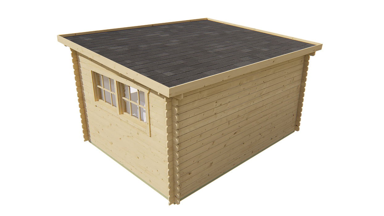 Blokhut - Tuinhuis Loya | 28 mm | vuren bruin geïmpregneerd