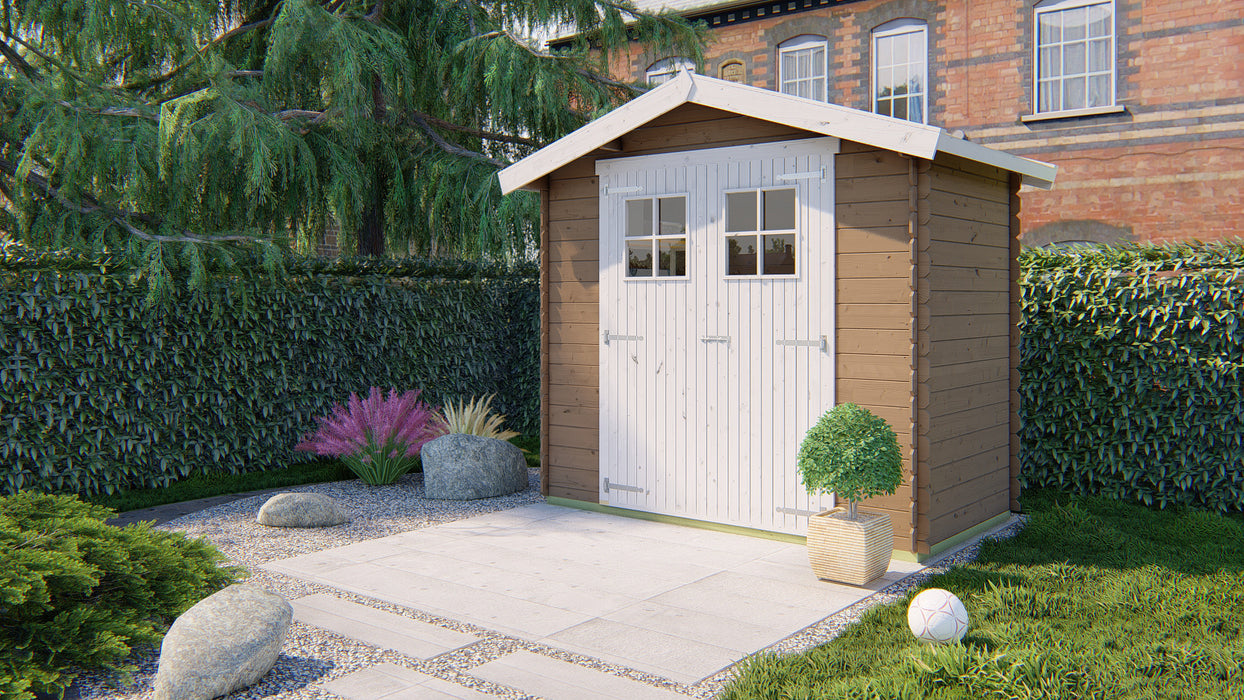 Blokhut - Tuinhuis Malva | 19 mm | vuren honinggeel geïmpregneerd