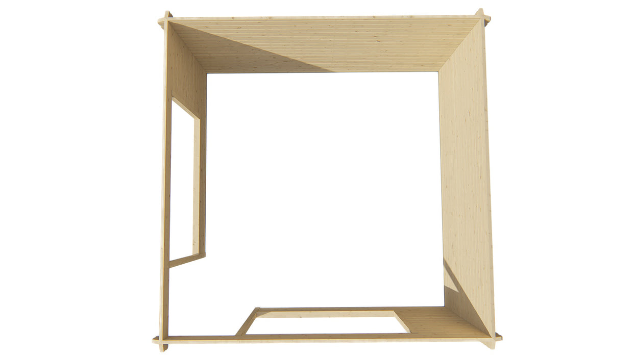 Blokhutprieel - Tuinhuis Marit | 44 mm | vuren groen geïmpregneerd