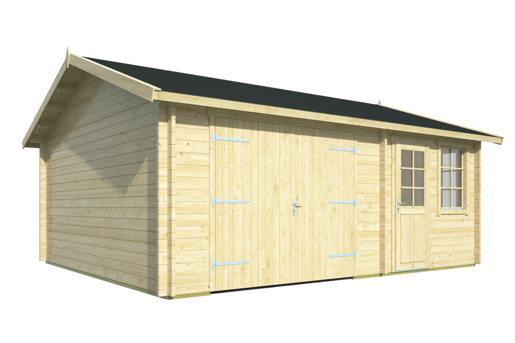 Garage Moa | 44 mm | vuren grijs geïmpregneerd