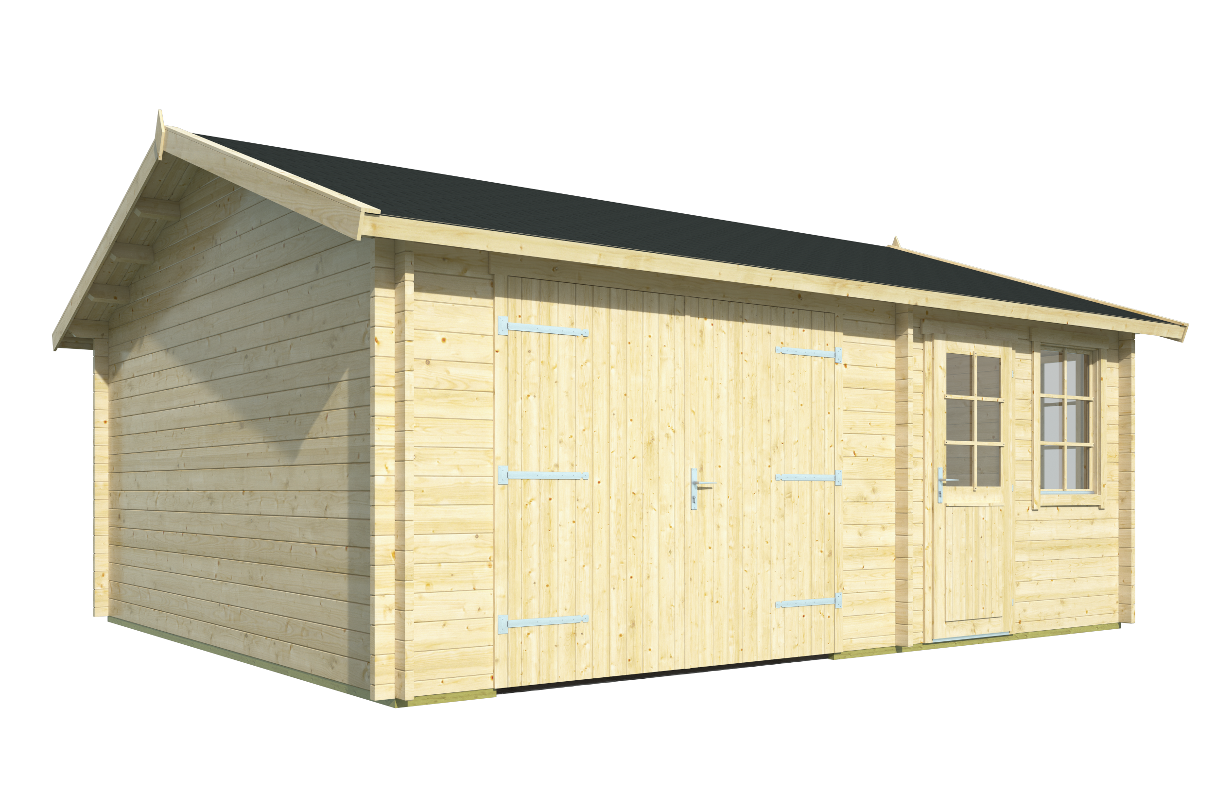 Garage Moa | 44 mm | vuren bruin geïmpregneerd