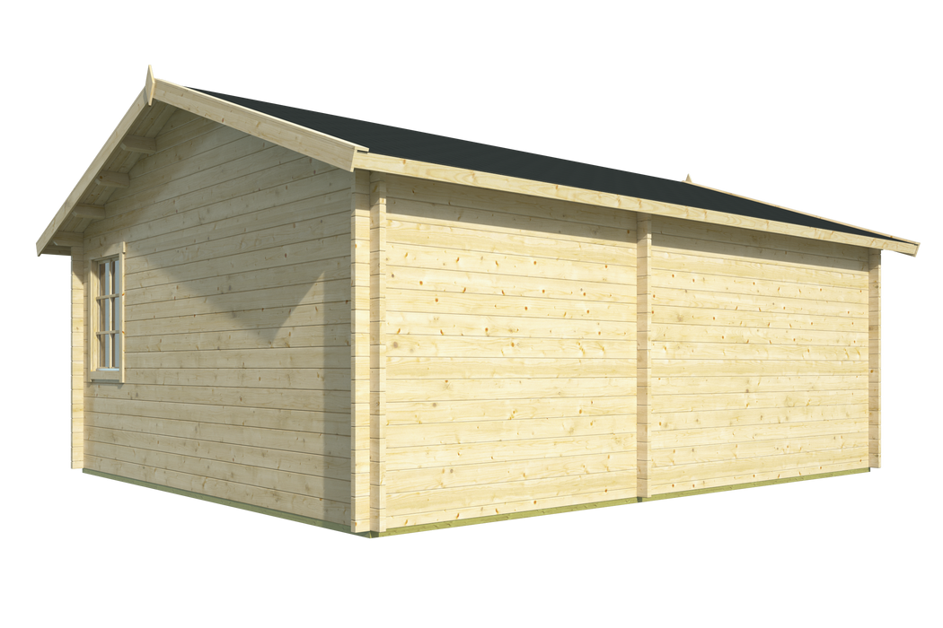 Garage Moa | 44 mm | vuren grijs geïmpregneerd