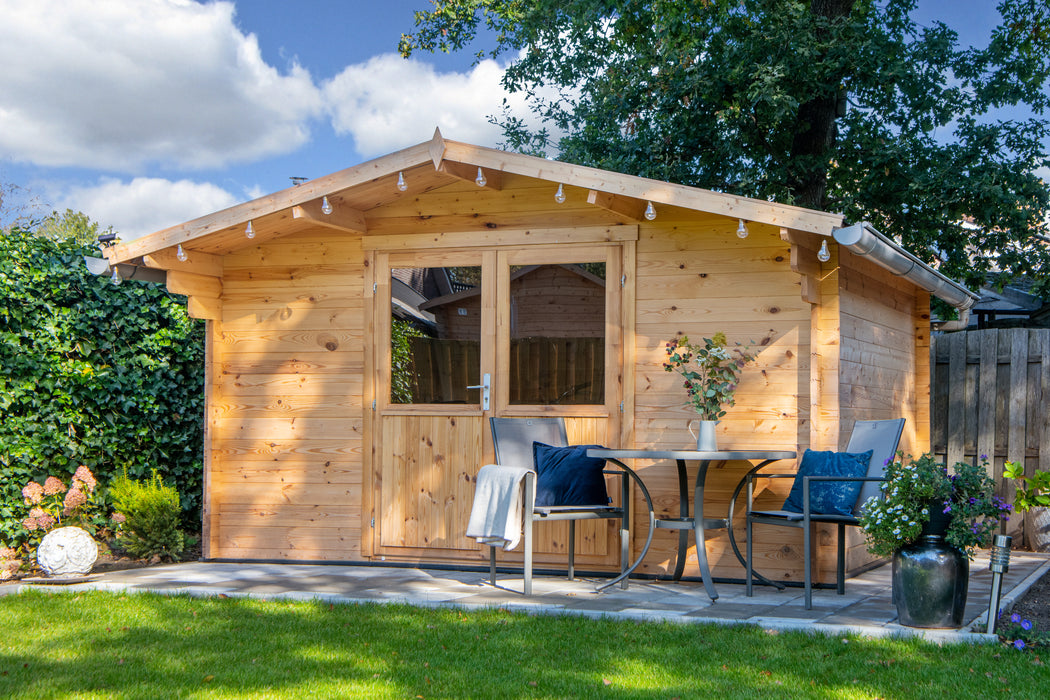 Blokhut - Tuinhuis Murcia | 34 mm | vuren Red Class Wood geïmpregneerd