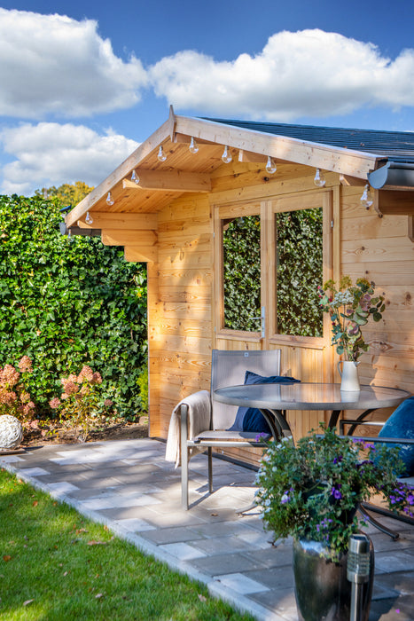 Blokhut - Tuinhuis Murcia | 34 mm | vuren Red Class Wood geïmpregneerd