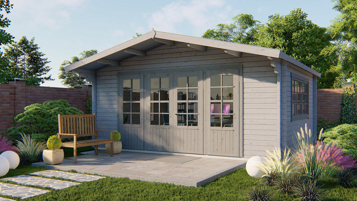 Blokhut - Tuinhuis Newcastle | 58 mm | vuren Red Class Wood geïmpregneerd