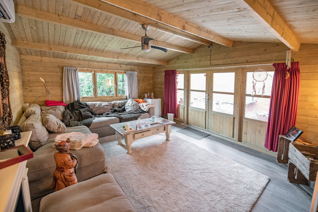 Blokhut - Tuinhuis Newcastle | 58 mm | vuren Red Class Wood geïmpregneerd
