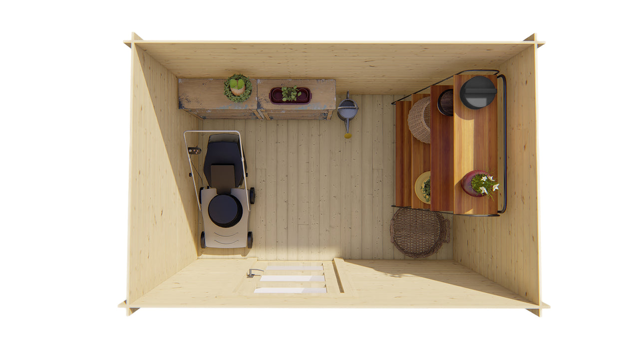 Blokhut - Tuinhuis Novalie | 19 mm | vuren Red Class Wood geïmpregneerd