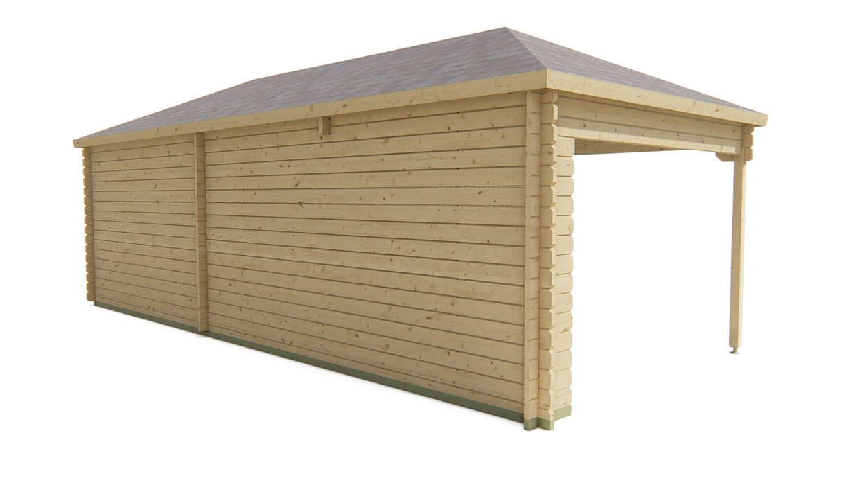 Blokhut - Tuinhuis Paiva | 44 mm | vuren onbehandeld