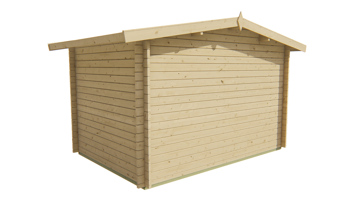 Blokhut - Tuinhuis Philip | 40 mm | vuren honinggeel geïmpregneerd