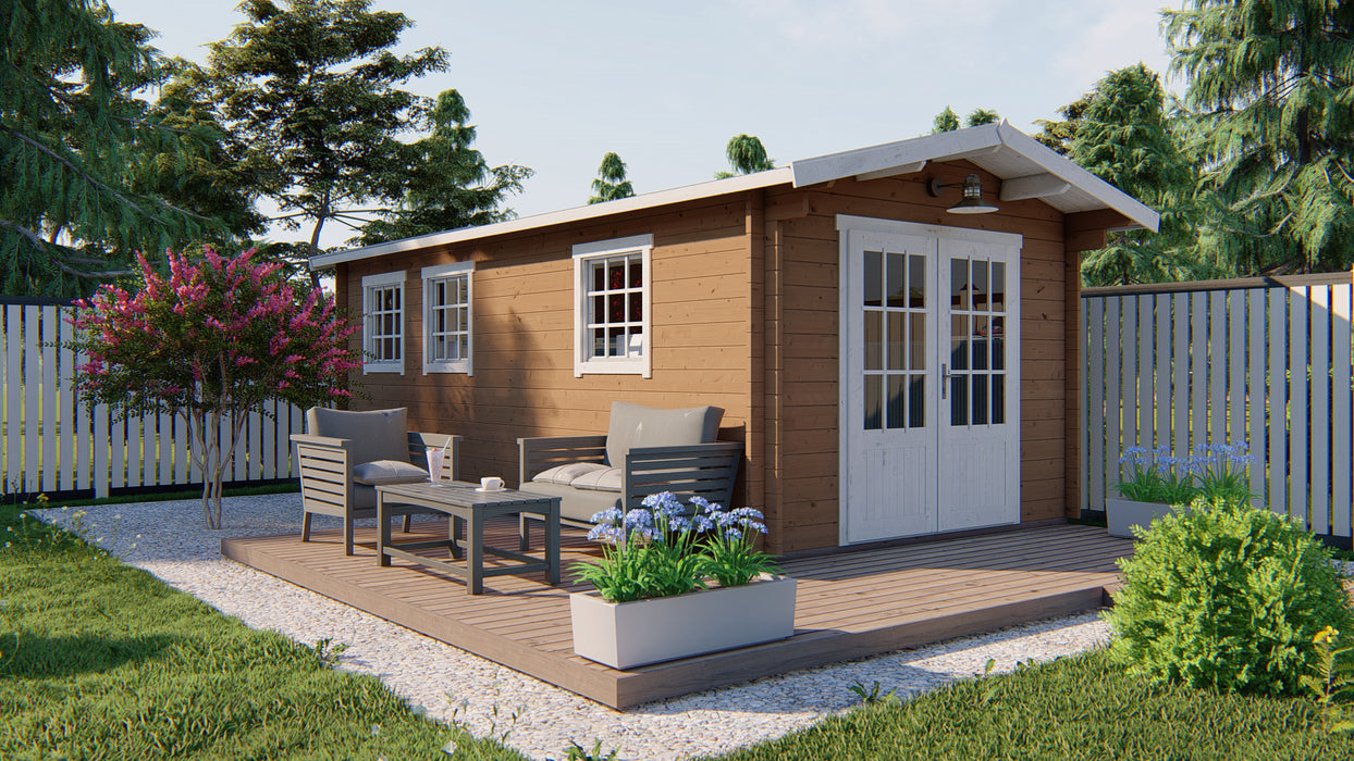 Blokhut - Tuinhuis Rick | 40 mm | Red Class Wood geïmpregneerd