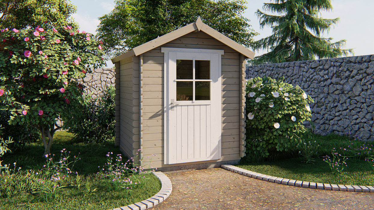 Blokhut - Tuinhuis Richard | 28 mm | vuren groen geïmpregneerd