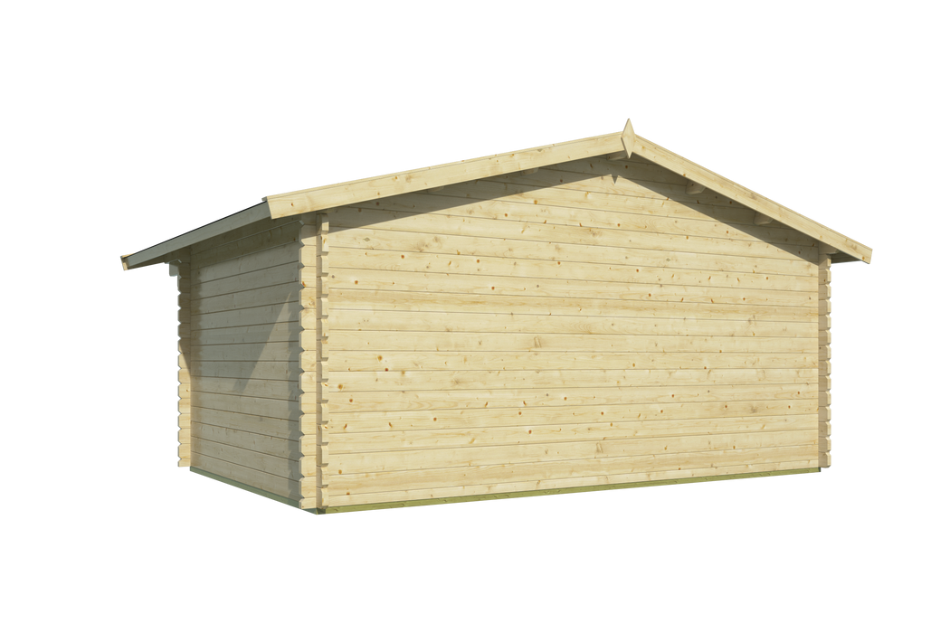 Blokhut - Tuinhuis Rika | 44 mm | vuren honinggeel geïmpregneerd