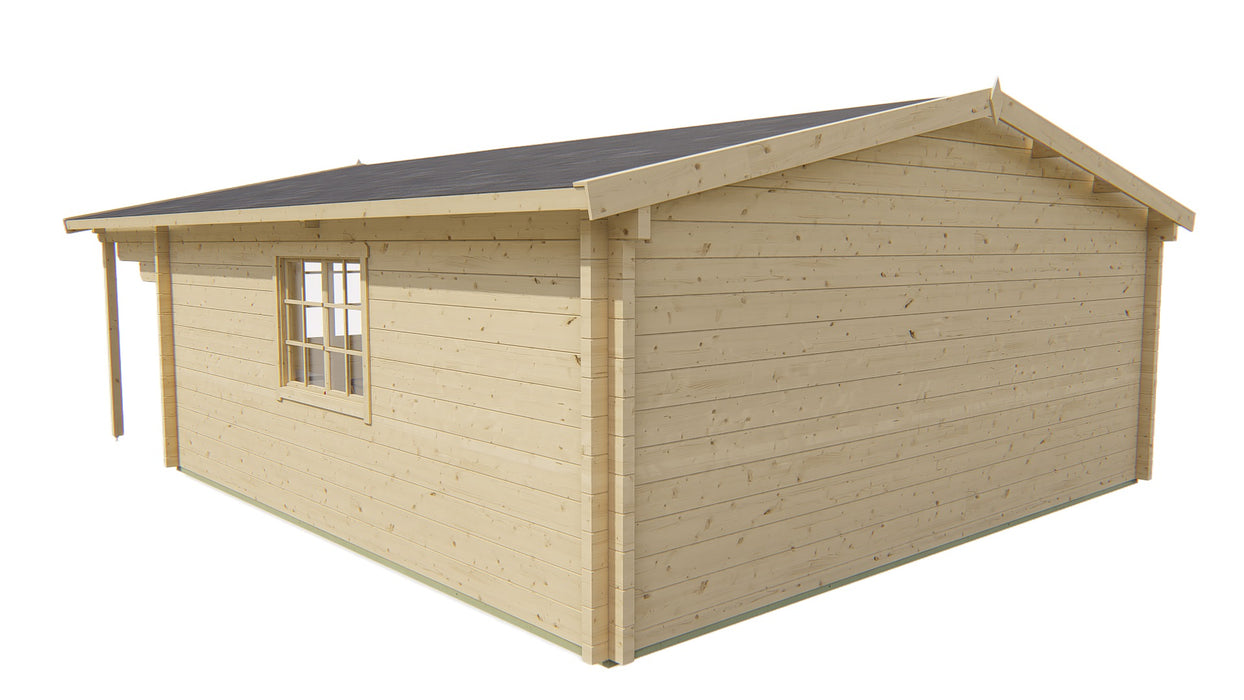 Blokhut - Tuinhuis Rune | 70 mm | vuren Red Class Wood geïmpregneerd