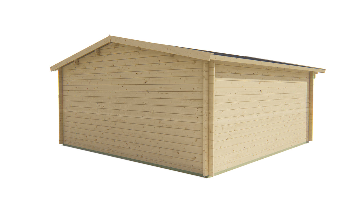 Blokhut - Tuinhuis Salamanca | 34 mm | vuren bruin geïmpregneerd