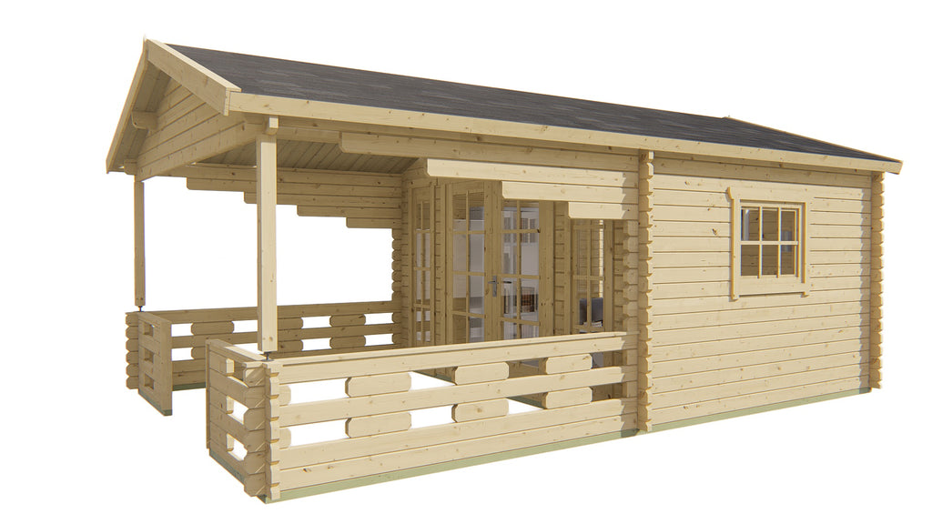 Blokhut - Tuinhuis Sanstrov | 44 mm | vuren Red Class Wood geïmpregneerd