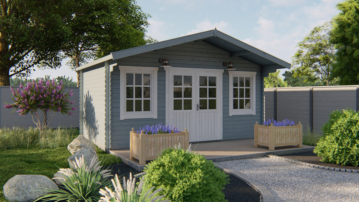 Blokhut - Tuinhuis Skyler | 28 mm | vuren Red Class Wood geïmpregneerd