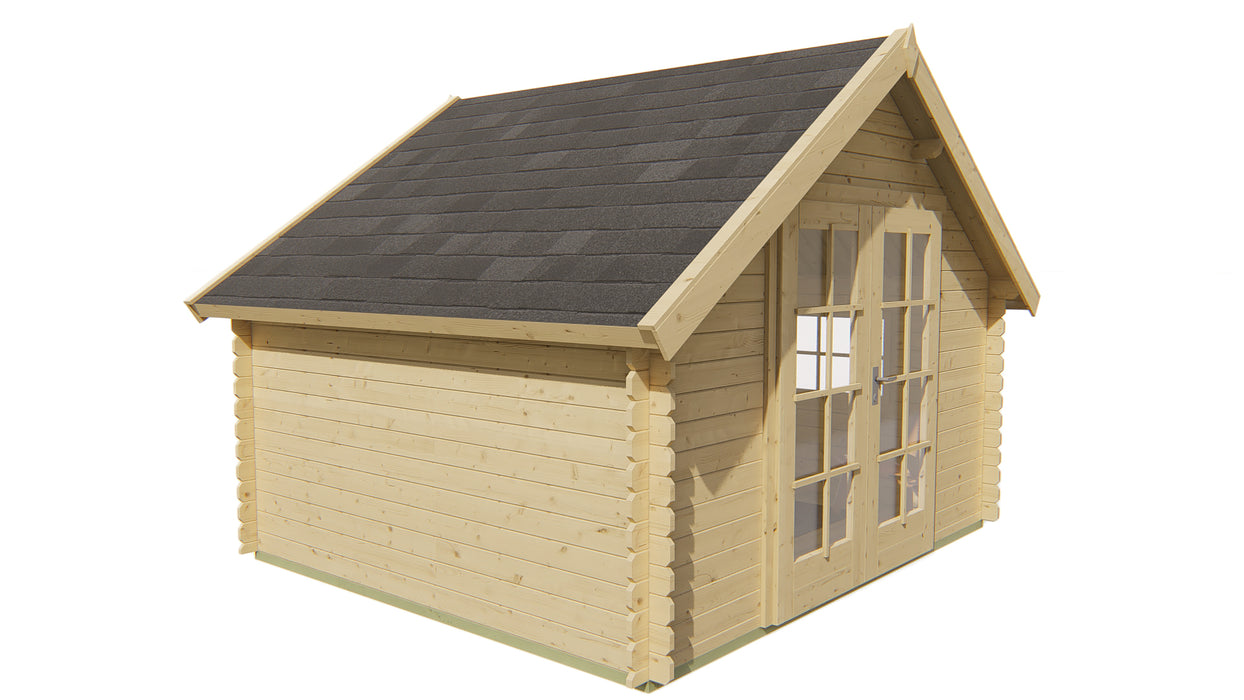 Blokhut - Tuinhuis Skov | 28 mm | vuren Red Class Wood geïmpregneerd