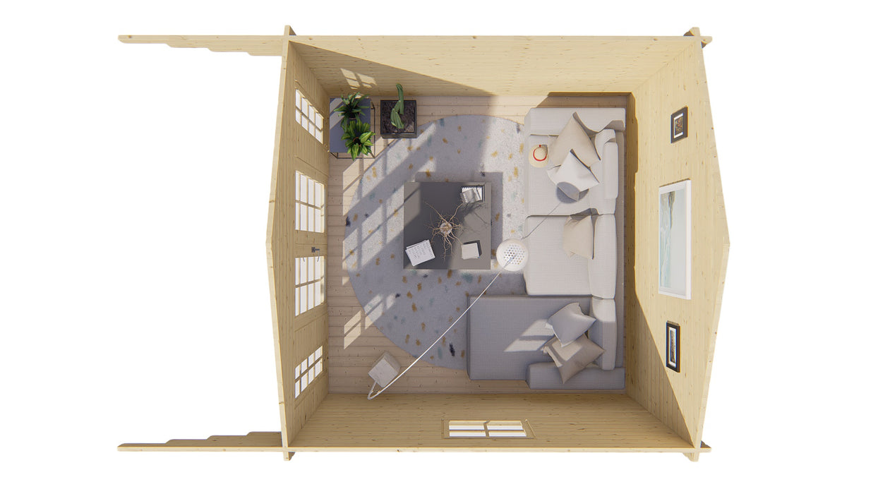 Blokhut - Tuinhuis Sören | 44 mm | vuren onbehandeld