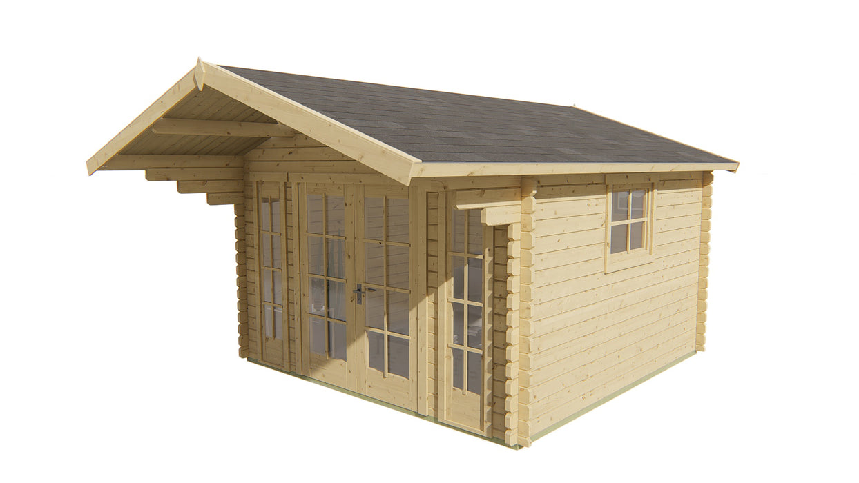 Blokhut - Tuinhuis Sören | 44 mm | vuren honinggeel geïmpregneerd