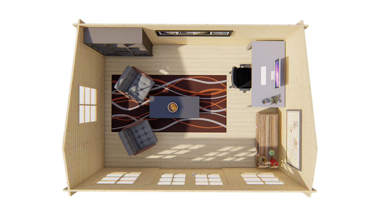 Blokhut - Tuinhuis Tane | 40 mm | vuren Red Class Wood geïmpregneerd