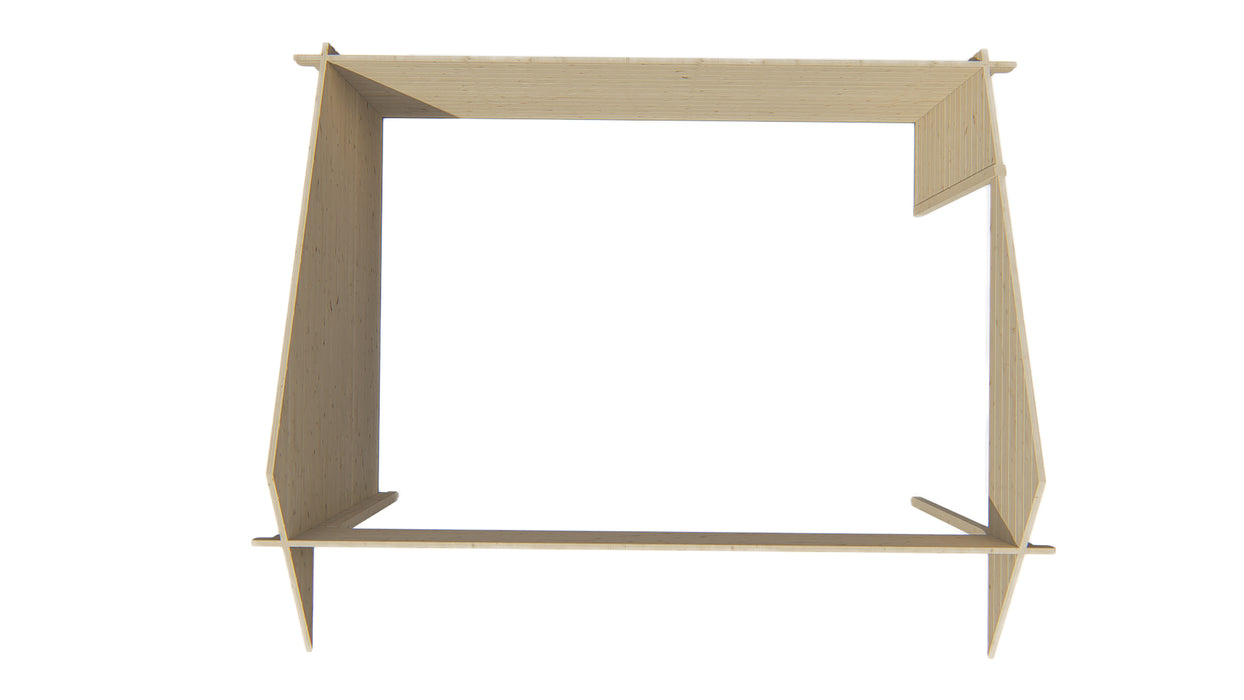 Blokhut - Tuinhuis Thüringen | 44 mm | vuren onbehandeld