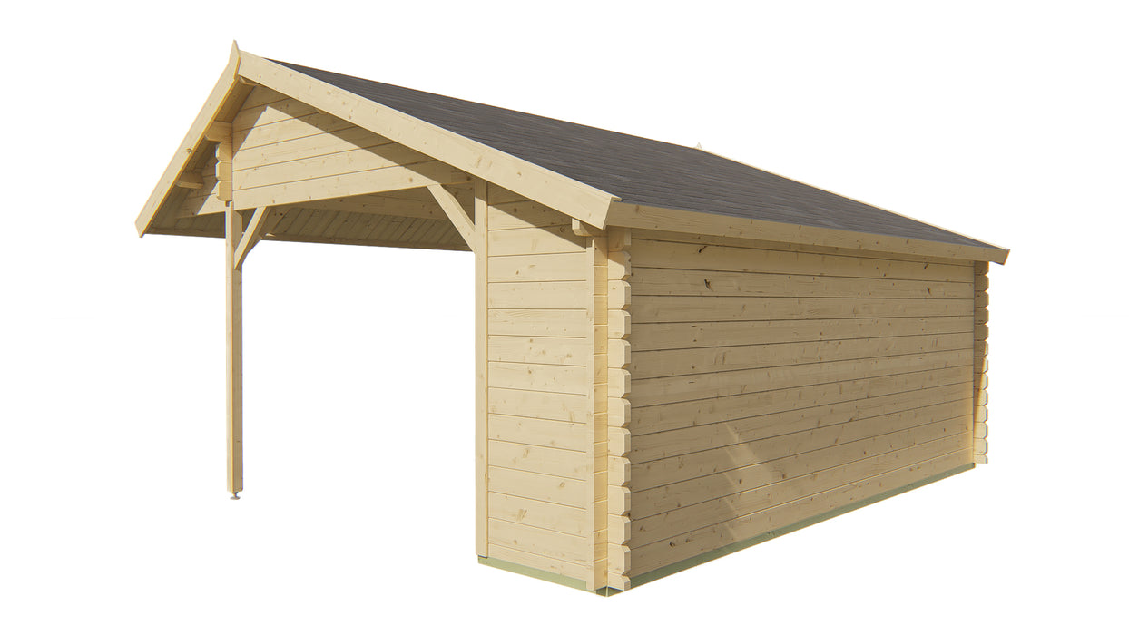 Blokhut - Tuinhuis Thüringen | 44 mm | vuren onbehandeld