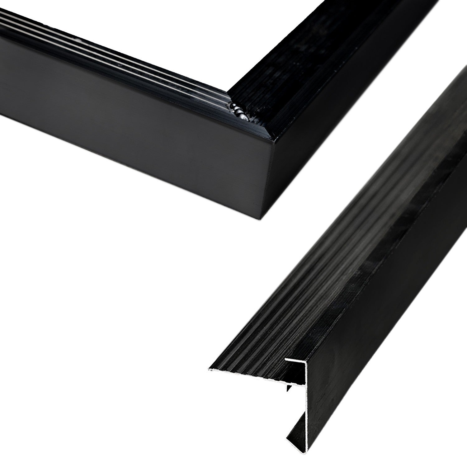 Aluminium daktrim zwart t.b.v. Red Class DHZ Zoutelande 500