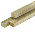 Grenen regel 2,8 x 3,6 x 180 cm, vers, groen geïmpregneerd, geschaafd, scherpkantig