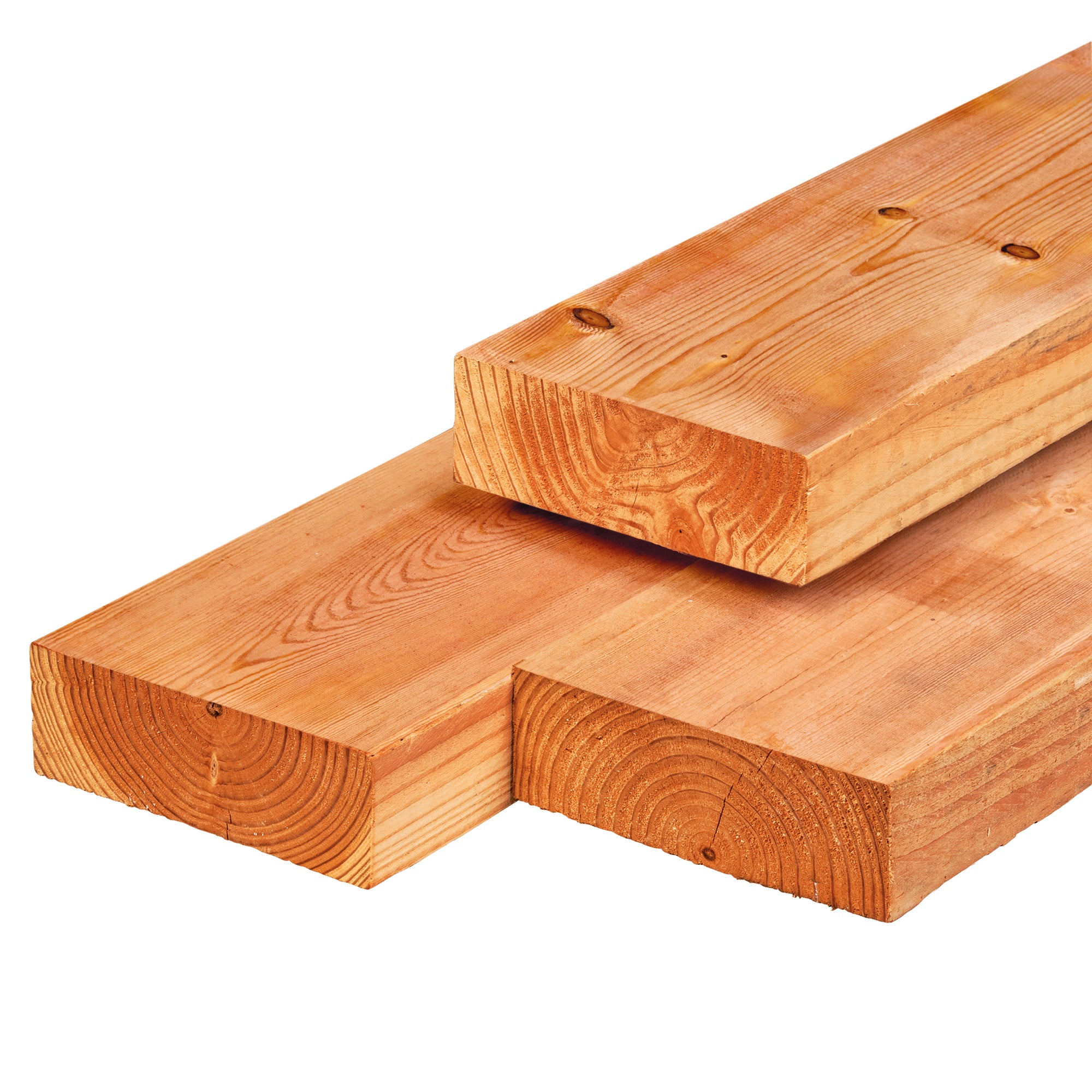 Red Class Wood ME vuren ligger 4,5 x 19,5 x 500 cm, gedroogd, geïmpregneerd, geschaafd, 4 ronde hoeken
