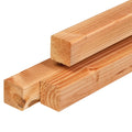 Douglas paal 6,5 x 6,5 x 300 cm, gedroogd, geschaafd, 4 ronde hoeken