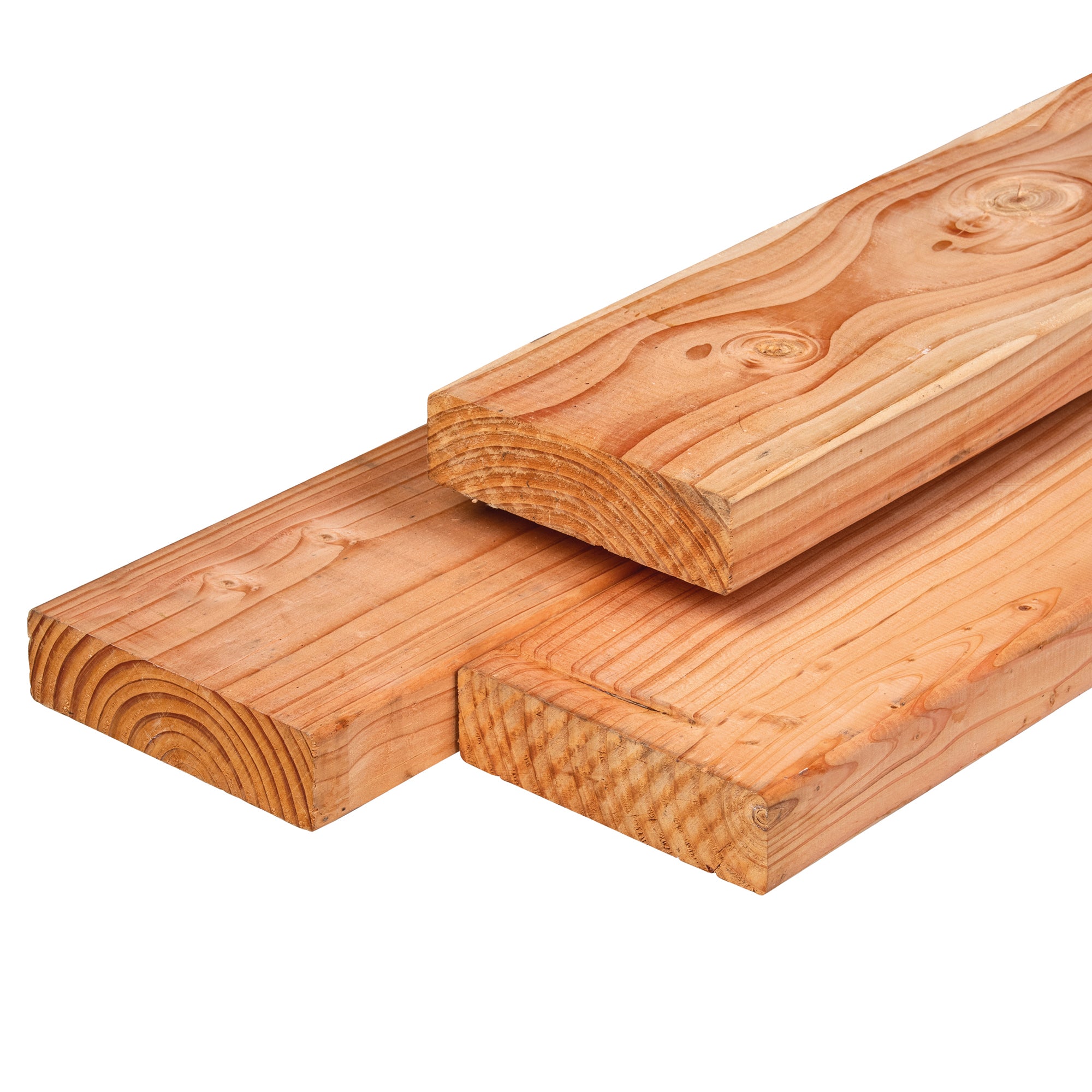 Douglas ligger 4,5 x 16,0 x 500 cm, gedroogd, geschaafd, 4 ronde hoeken