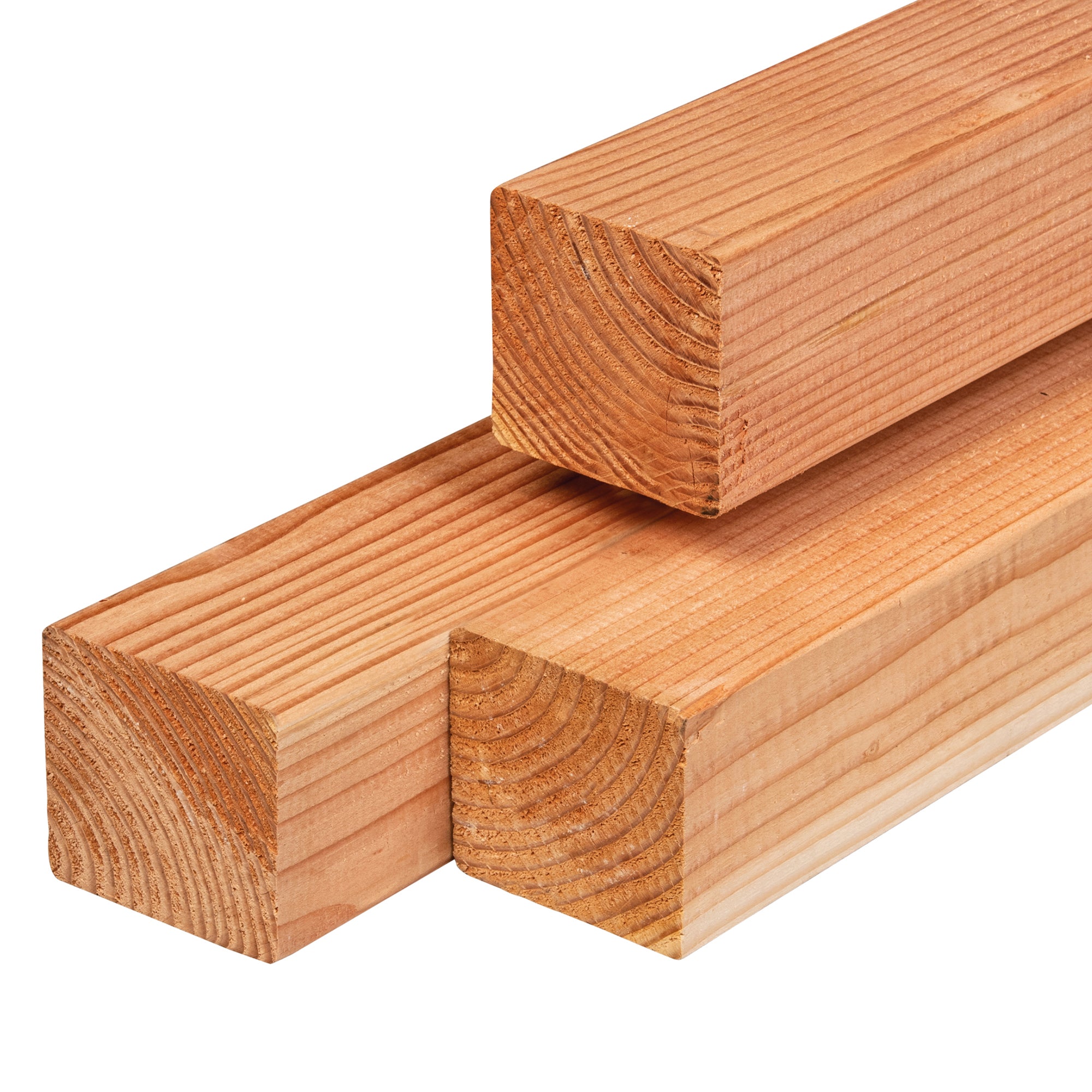 Douglas paal 11,0 x 11,0 x 250 cm, gedroogd, geschaafd, 4 ronde hoeken