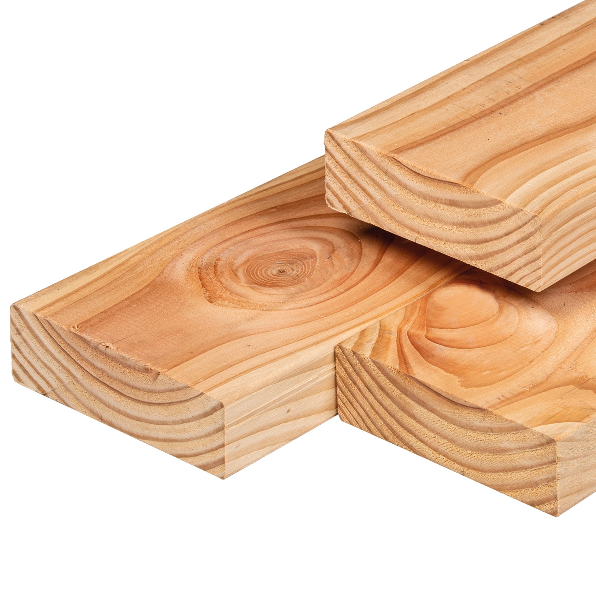Douglas ligger 6,5 x 24,0 x 600 cm, gedroogd, geschaafd, 4 ronde hoeken