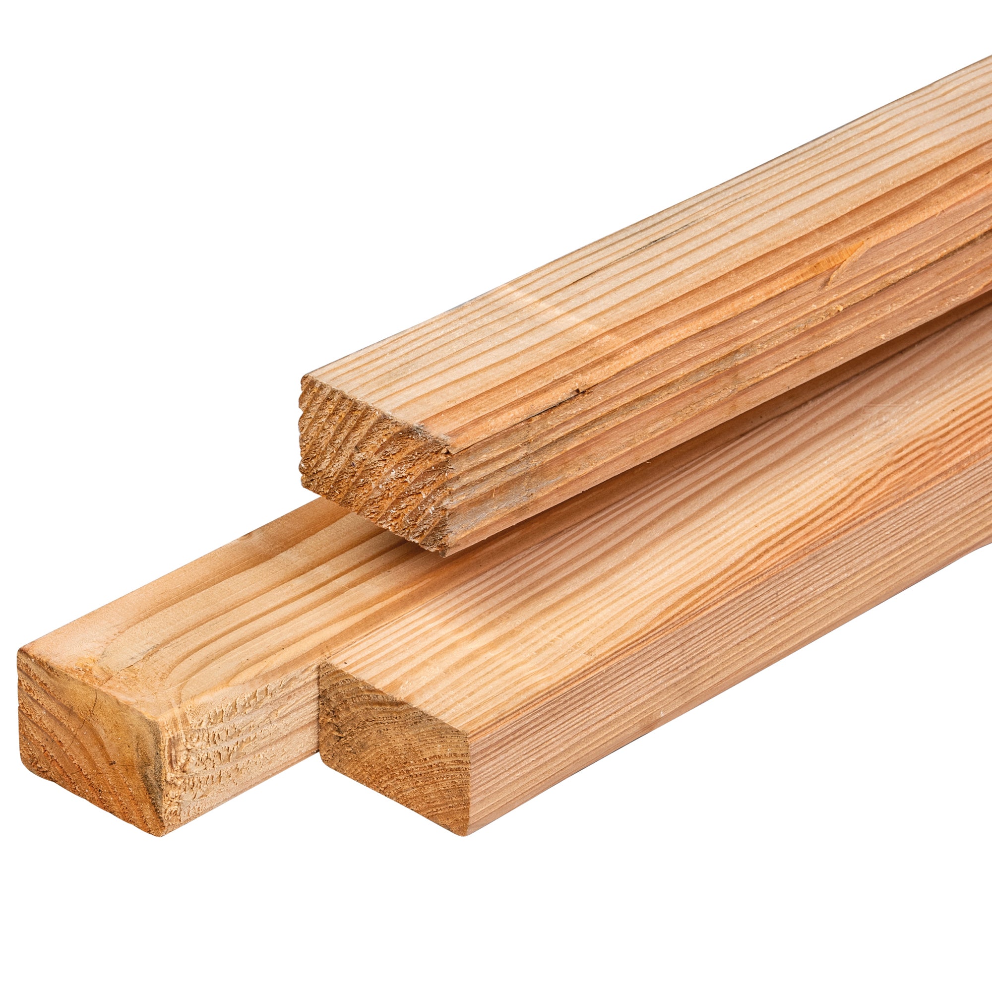 Douglas regel 4,0 x 6,0 x 250 cm, gedroogd, geschaafd, 4 ronde hoeken