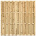 Tuinscherm Ermelo, groen geïmpregneerd grenen, geniet, 23-planks (19+4) 180 x 180 cm