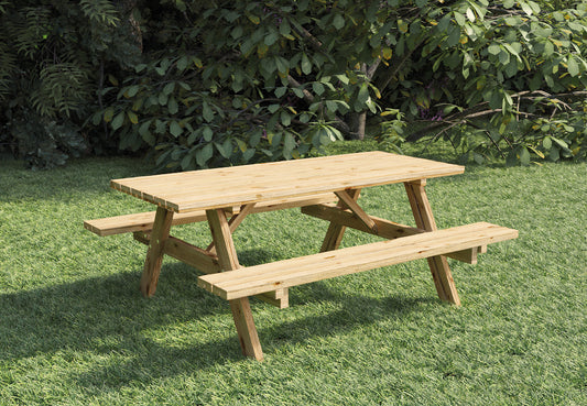 Picknicktafel Excellent 220 cm vuren gedroogd, groen geïmpregneerd