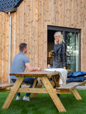 Picknicktafel Extra 200 cm vuren gedroogd, groen geïmpregneerd