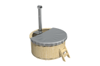 Hottub met interne RVS kachel ø200 cm onbehandeld vuren