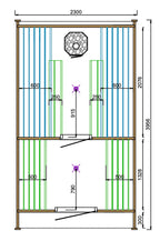 Sauna POD Tolva 400 cm | 42 mm | Thermowood
